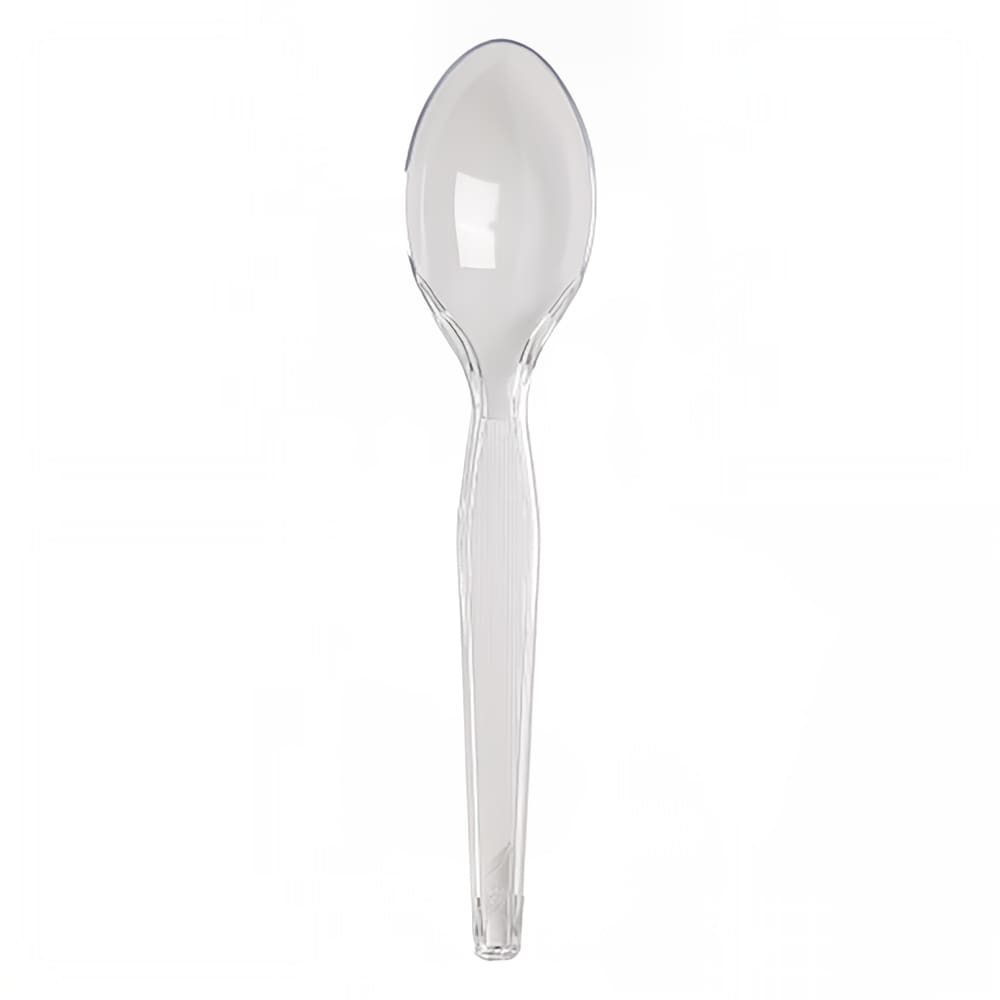 Dixie TH017 6" Heavy Weight Disposable Teaspoon - Polystyrene, Clear