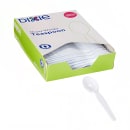 Dixie TH207 6" Heavy Weight Disposable Teaspoon - Polystyrene, White thumbnail 2