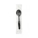 Dixie SH53C7 5 3/4" Heavy Weight Disposable Soup Spoon - Polystyrene, Black thumbnail 2