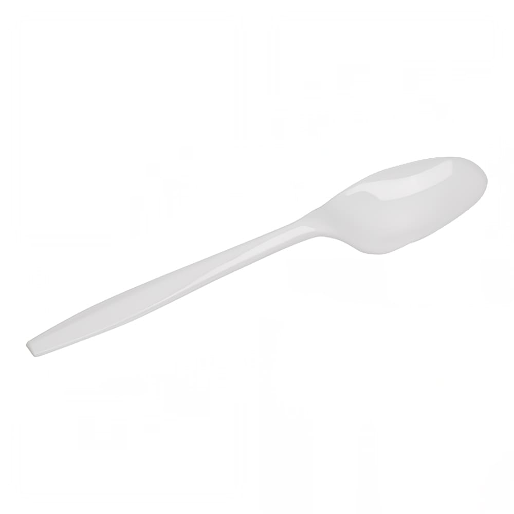 Dixie TMP23C 5 3/4" Medium Weight Disposable Teaspoon - Polystyrene, White