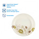 Dixie UX9WS 8 1/2" Disposable Plate - Medium Weight, Paper, White thumbnail 5