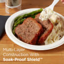 Dixie UX9WS 8 1/2" Disposable Plate - Medium Weight, Paper, White thumbnail 6