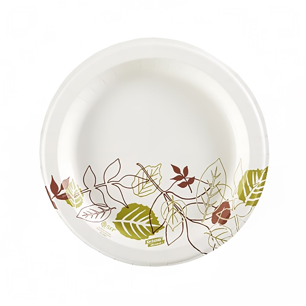 Dixie SXP9PATH Dixie Ultra® 8 1/2" Disposable Plate - Heavy Weight, Paper, White