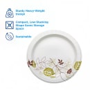 Dixie SXP9PATH Dixie Ultra® 8 1/2" Disposable Plate - Heavy Weight, Paper, White thumbnail 2