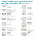 Dixie SXP9PATH Dixie Ultra® 8 1/2" Disposable Plate - Heavy Weight, Paper, White thumbnail 4