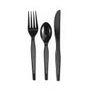 Dixie CH56C7 Heavy Weight Disposable Cutlery Set - Polystyrene, Black thumbnail 3