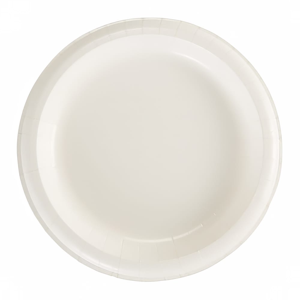 Dixie DBP09W Dixie Basic® 8 1/2" Disposable Plate - Light Weight, Paper, White