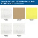 Dixie GRC1414 Dixie Ultra® 14" Square Sandwich/Deli Wrap Paper - White thumbnail 3