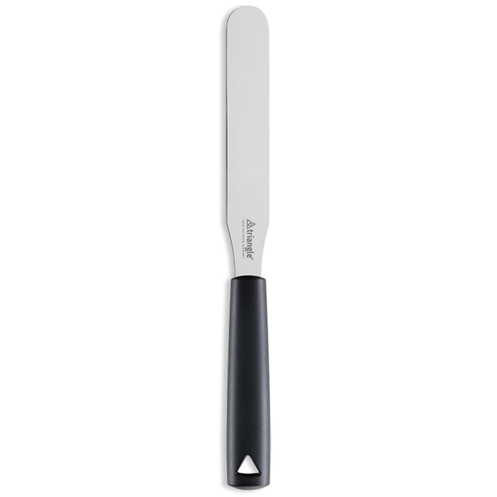 Louis Tellier 6" Decorating & Icing Spatula w/ Stainless Steel Blade & Black Plastic Handle (725091500)