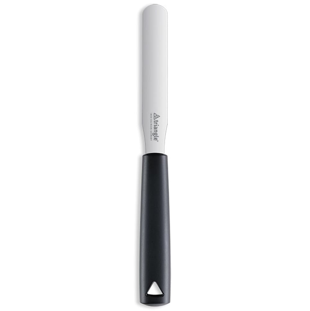 Louis Tellier 4 3/4" Decorating & Icing Spatula w/ Stainless Steel Blade & Black Plastic Handle (725191200)