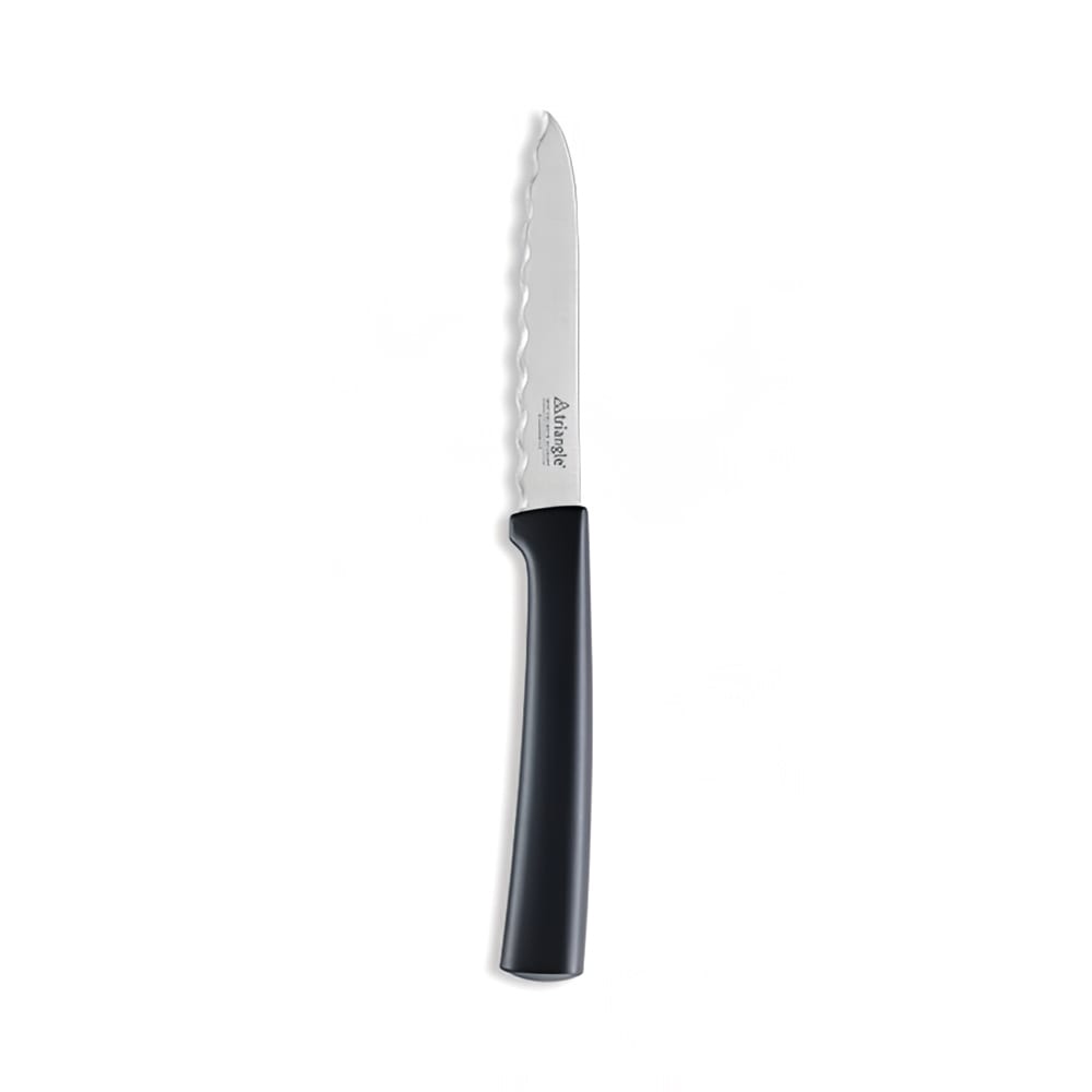 Louis Tellier Serrated Tomato Knife w/ Wavy Stainless Steel Blade & Black Plastic Handle (761891000)