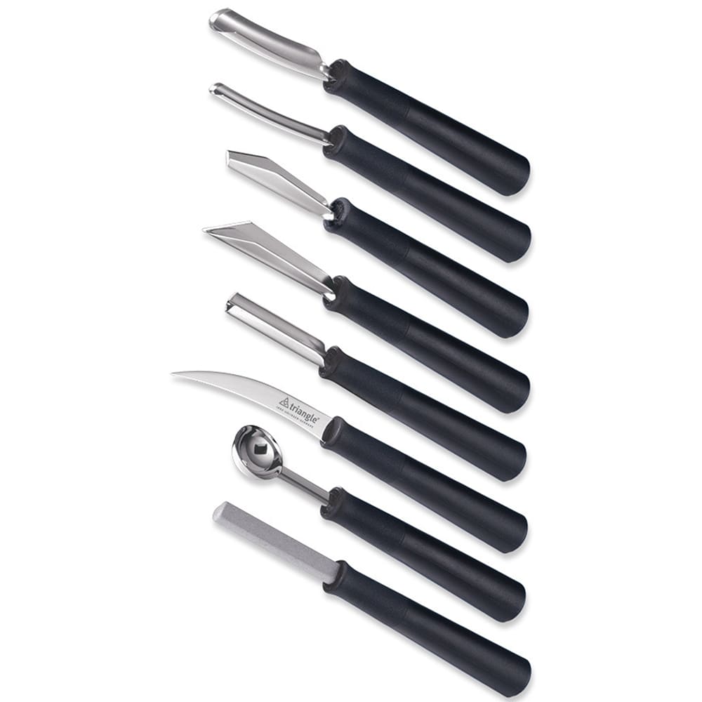 Louis Tellier 8 Piece Professional Carving Tool Set w/ Nylon Roll Bag (908180802)
