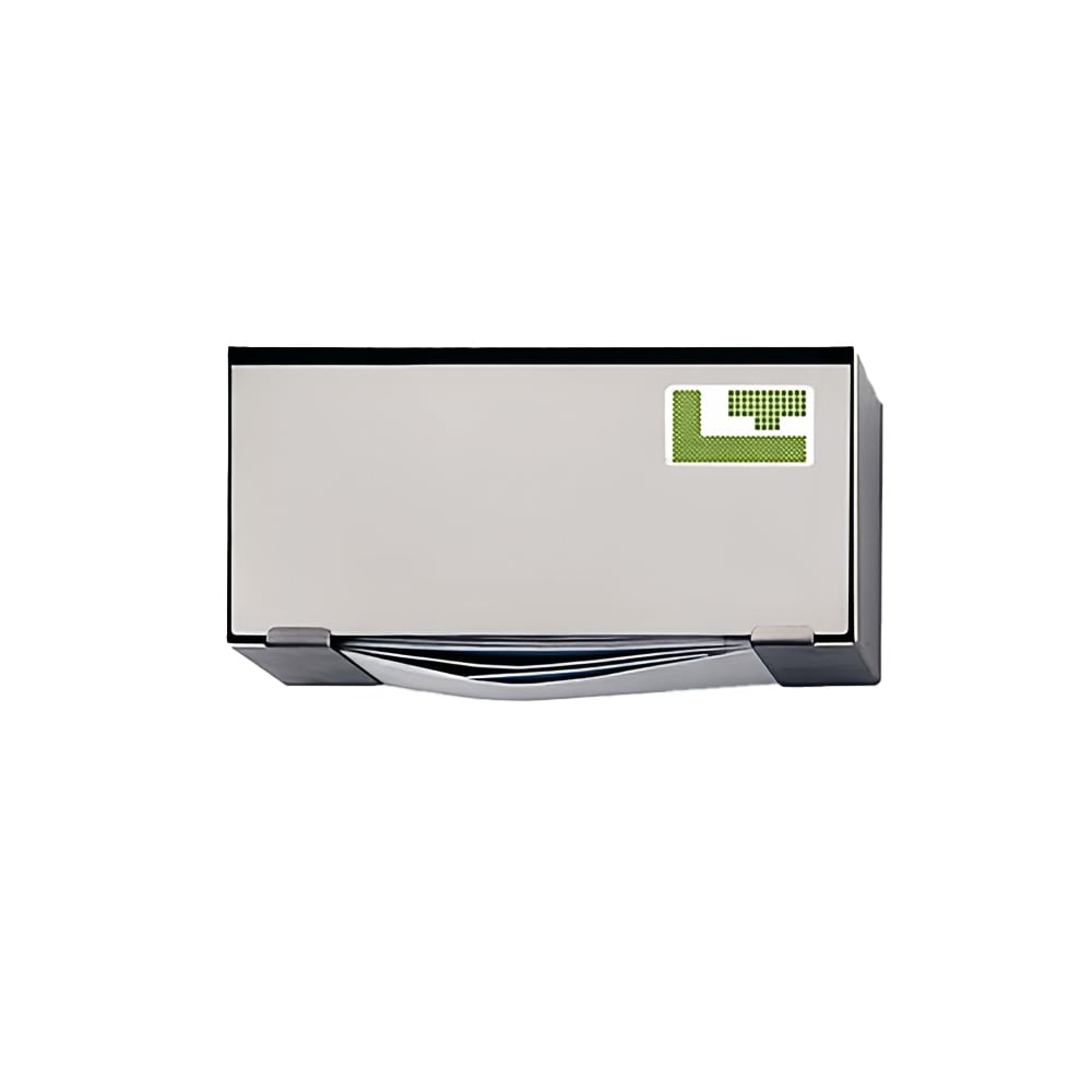 Louis Tellier Wall Mount Disposable Cap Dispenser - 4"W x 5 7/10"H, Stainless Steel (B1020)