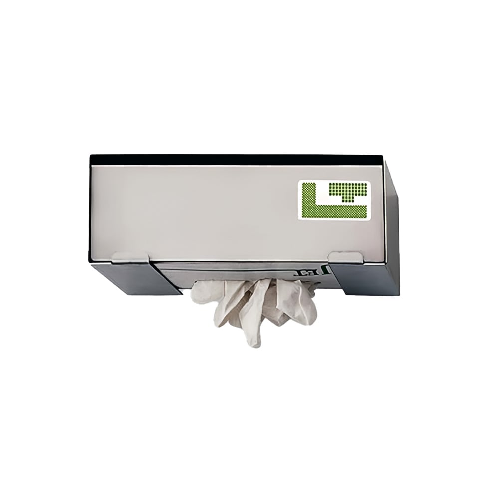 Louis Tellier Wall Mount Disposable Glove Dispenser - 5 1/2"W x 3 1/2"H, Stainless Steel (B1030)