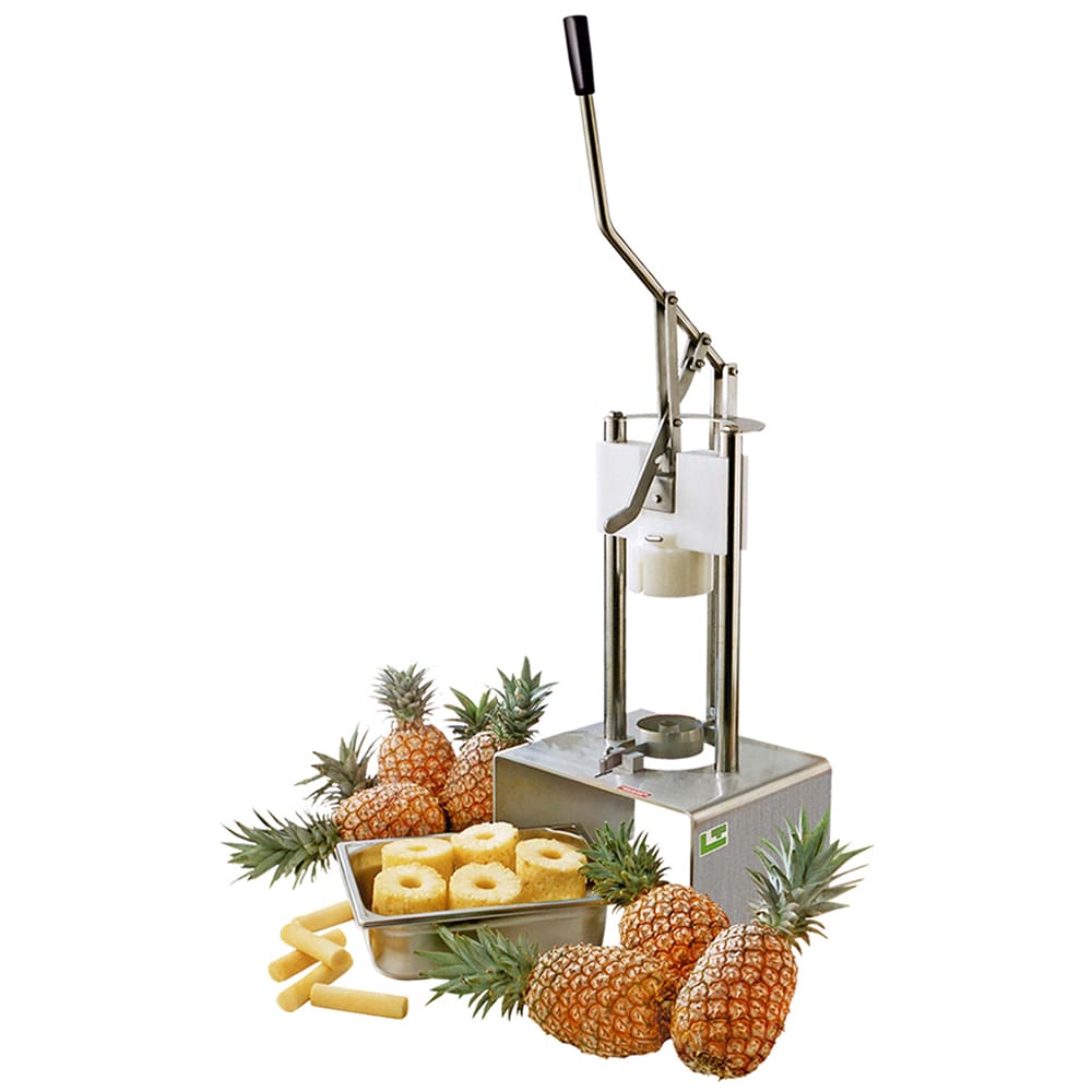 Louis Tellier Manual Pineapple Peeler w/ Scalloped Blades - 17-3/4"L x 15-2/5"W x 28-2/5"H, Stainless Steel (EA)