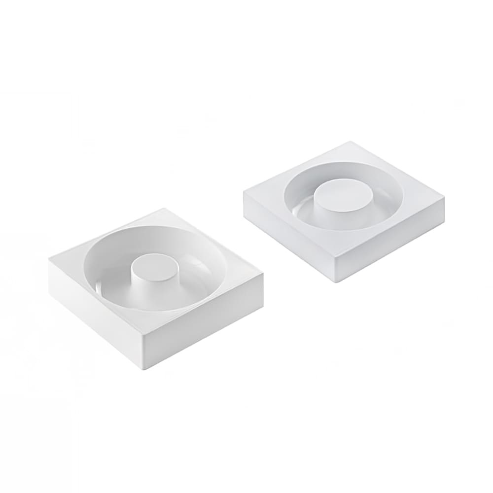 Silikomart 7" Round Savarin Shape Mold Kit - 2 1/3"H, Silicone, White (KITLADYQUEEN)