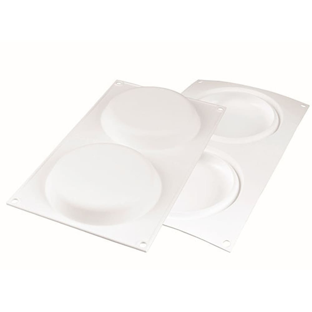 Silikomart 4 Piece Tart Ring Mold Kit - Silicone, White (KITTARTRING15)