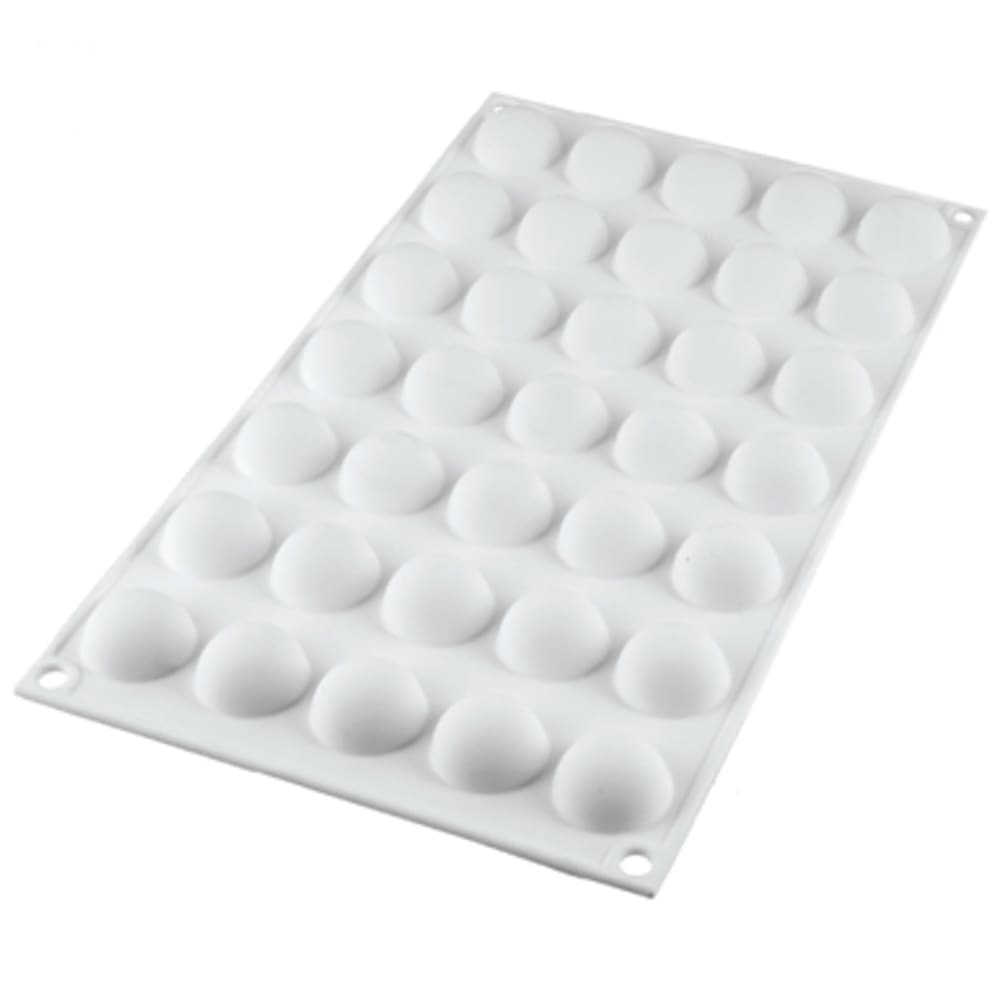 Silikomart Dome Shaped Mold w/ 35 Sections - Silicone, White (MICRODOME5)