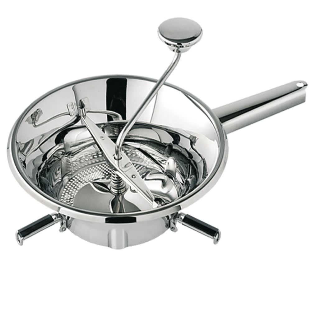 Louis Tellier Food Mill w/ (3) Grids - 12 1/2" Deep, Stainless Steel (N3002X)