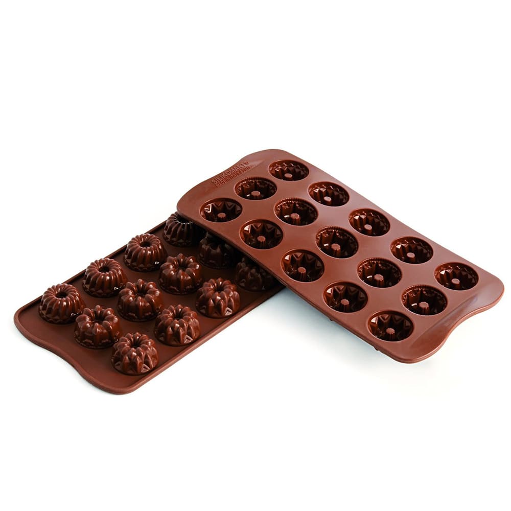 Silikomart Fantasia Chocolate Mold w/ 15 Sections - Silicone, Brown (SCG19)