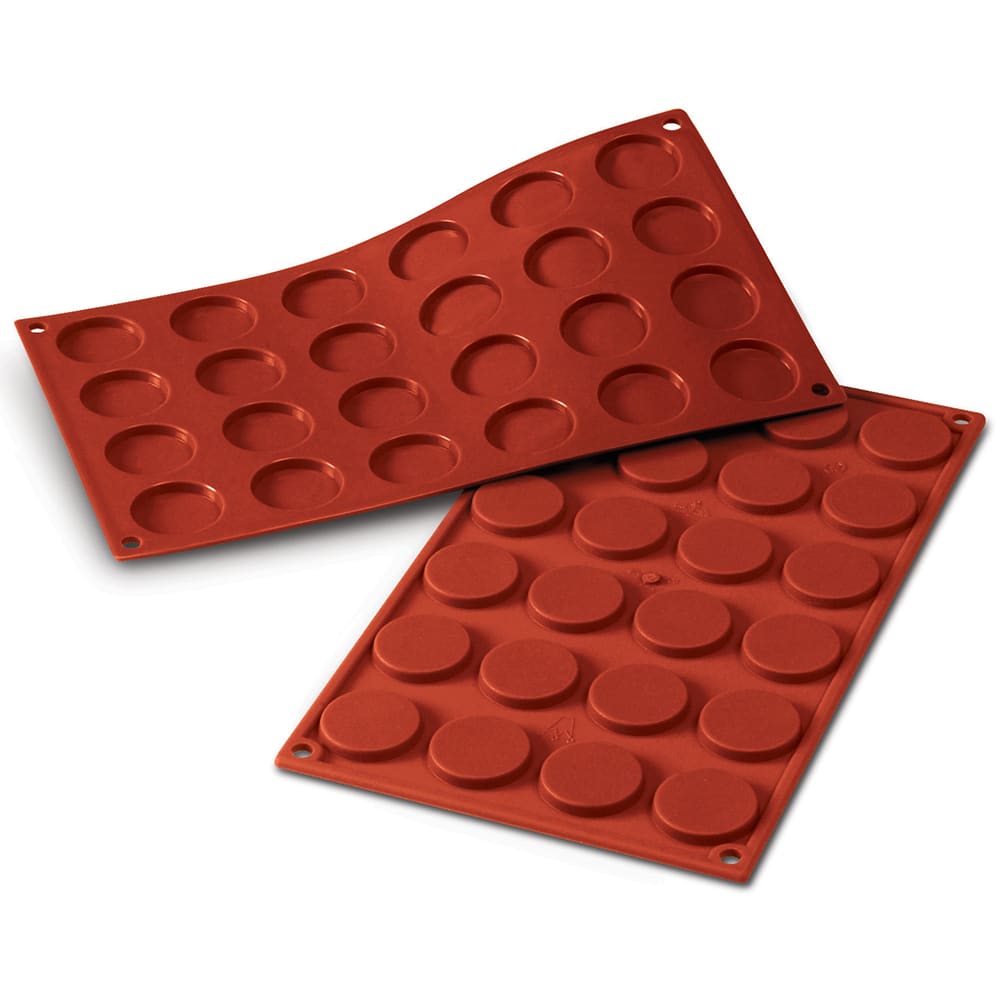 Silikomart Mini Florentine Mold w/ 24 Sections - Silicone, Red (SF030)