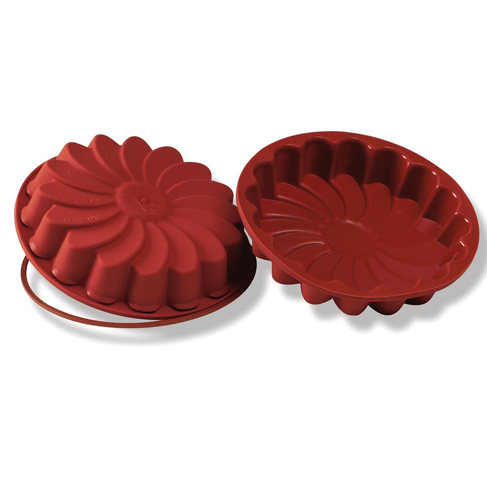 Silikomart 8 2/3" Marguerite Mold - 1 3/4"H, Silicone, Red (SFT220)
