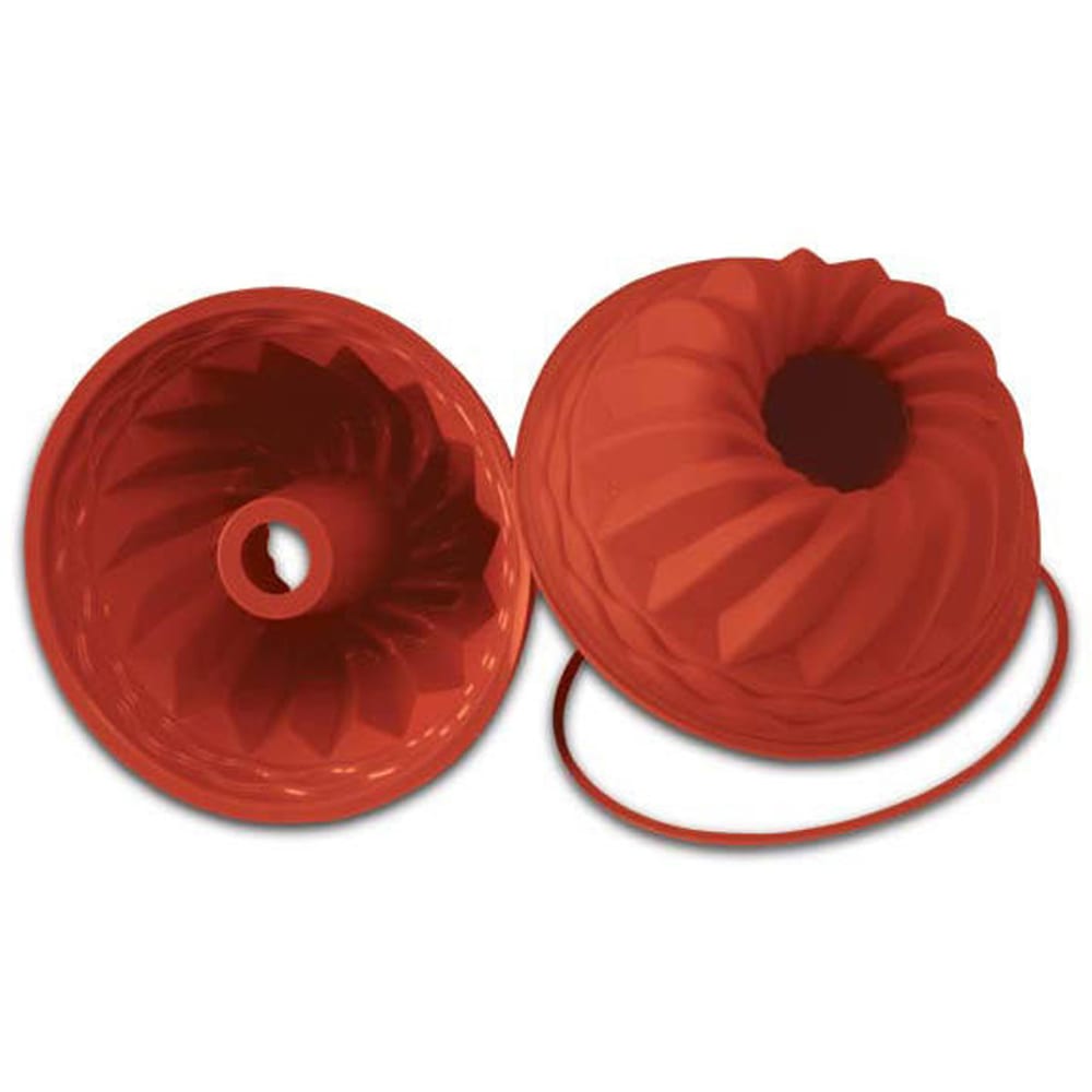 Silikomart 8 5/8" Round Kougloff Mold - Silicone, Red (SFT250)