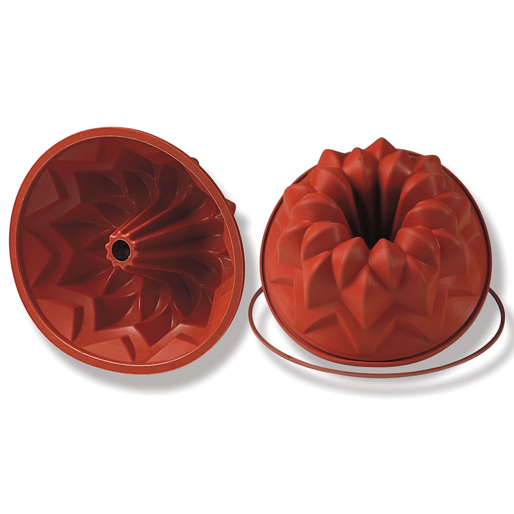 Silikomart 9 1/2" Meteor Mold - 4"H, Silicone, Red (SFT600)