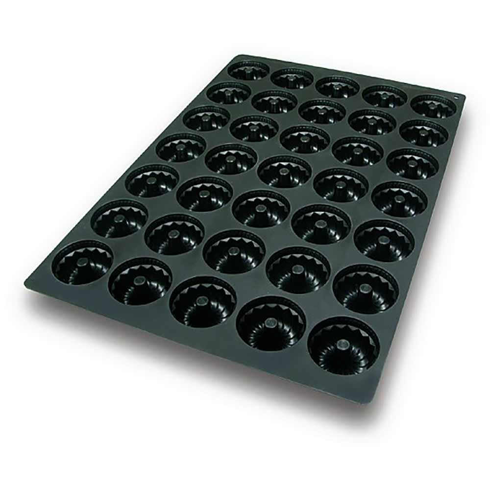 Silikomart Mid Gugelhopf Mold w/ 35 Sections - Silicone, Black (SQ049)