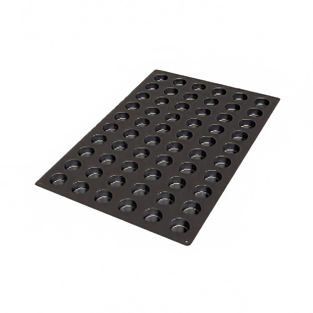 Silikomart Muffin Mignon Mold w/ 60 Sections - Silicone, Black (SQ055)