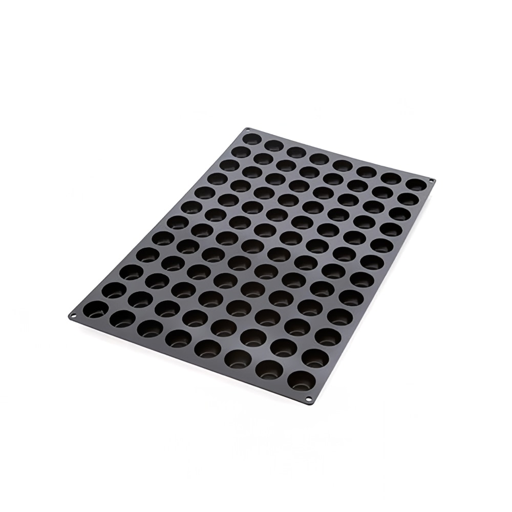 Silikomart Pomponette Mold w/ 96 Sections - Silicone, Black (SQ061)