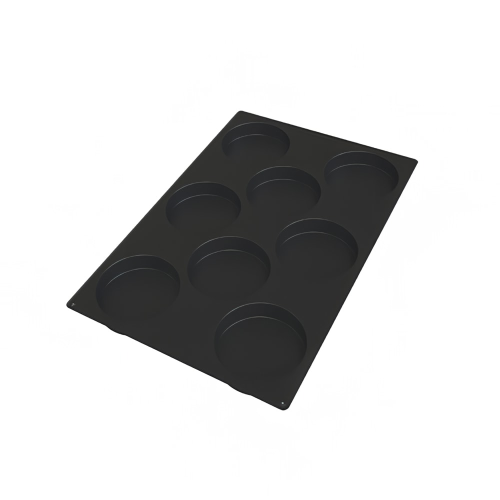 Silikomart Disc Mold w/ 8 Sections - Silicone, Black (SQ068)