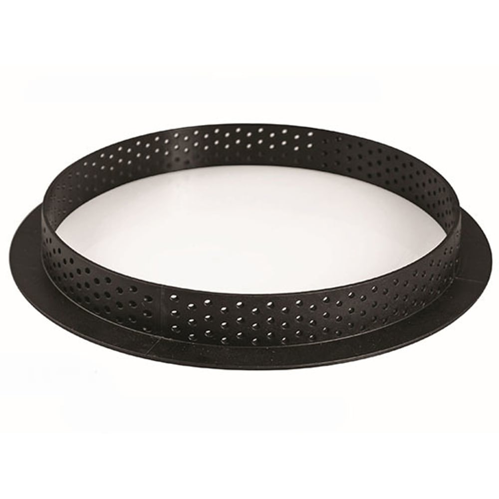 Silikomart 7 1/2" Round Tart Ring - Thermoplastic Composite, Black (TARTRING19)