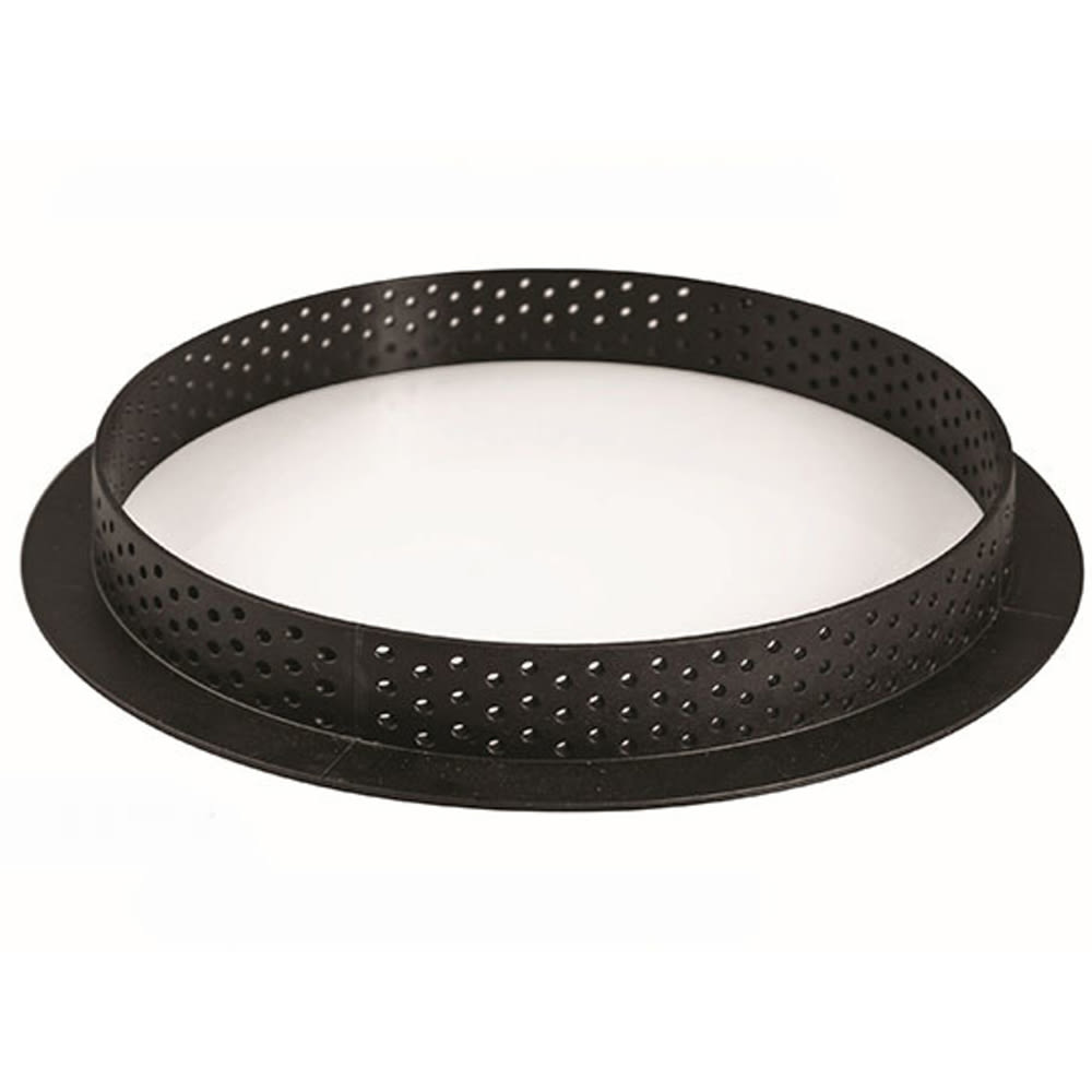 Silikomart 3" Round Tart Ring - Thermoplastic Composite, Black (TARTRING8)