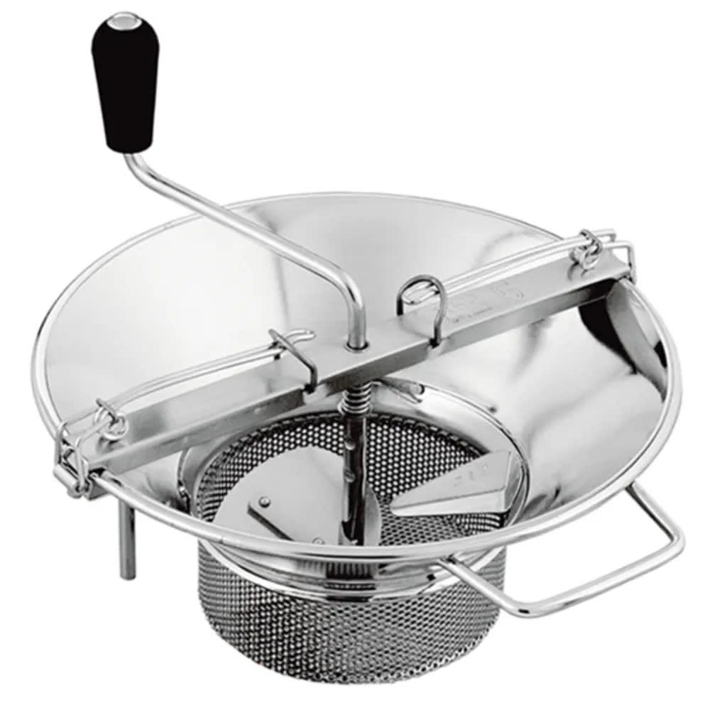 Louis Tellier 8 qt Food Mill w/ (1) 2-mm. Grid - 14 3/4" Deep, Stainless Steel (X5 X5020)