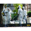 Justrite 28574 4 Zone Decontamination Station - 240"L x 72"W x 8"H, PVC Coated Fabric, Black thumbnail 2