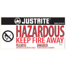 Justrite 864528 Hazardous Material Safety Cabinet w/ 3 Levels - 43"W x 18"D x 65"H, Steel, Royal Blue thumbnail 3
