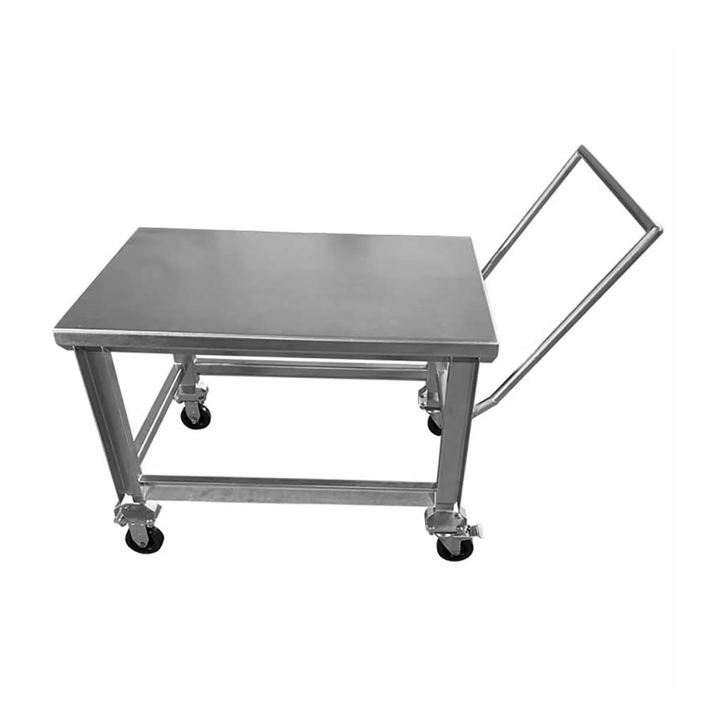 SSL Industries 1 Level Stainless Steel Utility Cart, Flat Ledges (SSL-1001-152)