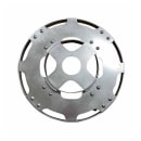 SSL Industries 20 1/4" Round Stainless Steel Trash Can Dolly w/ Raised Center, Silver (SSL-1011) thumbnail 2