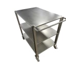 SSL Industries 3 Level Stainless Steel Utility Cart, Flat Ledges (SSL-1112) thumbnail 2