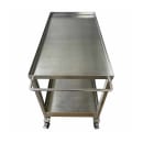 SSL Industries 2 Level Stainless Steel Utility Cart, Flat Ledges (SSL-1119) thumbnail 2