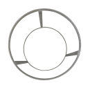 SSL Industries 24" Garbage Bag Holder - Stainless Steel (SSL-1293) thumbnail 2