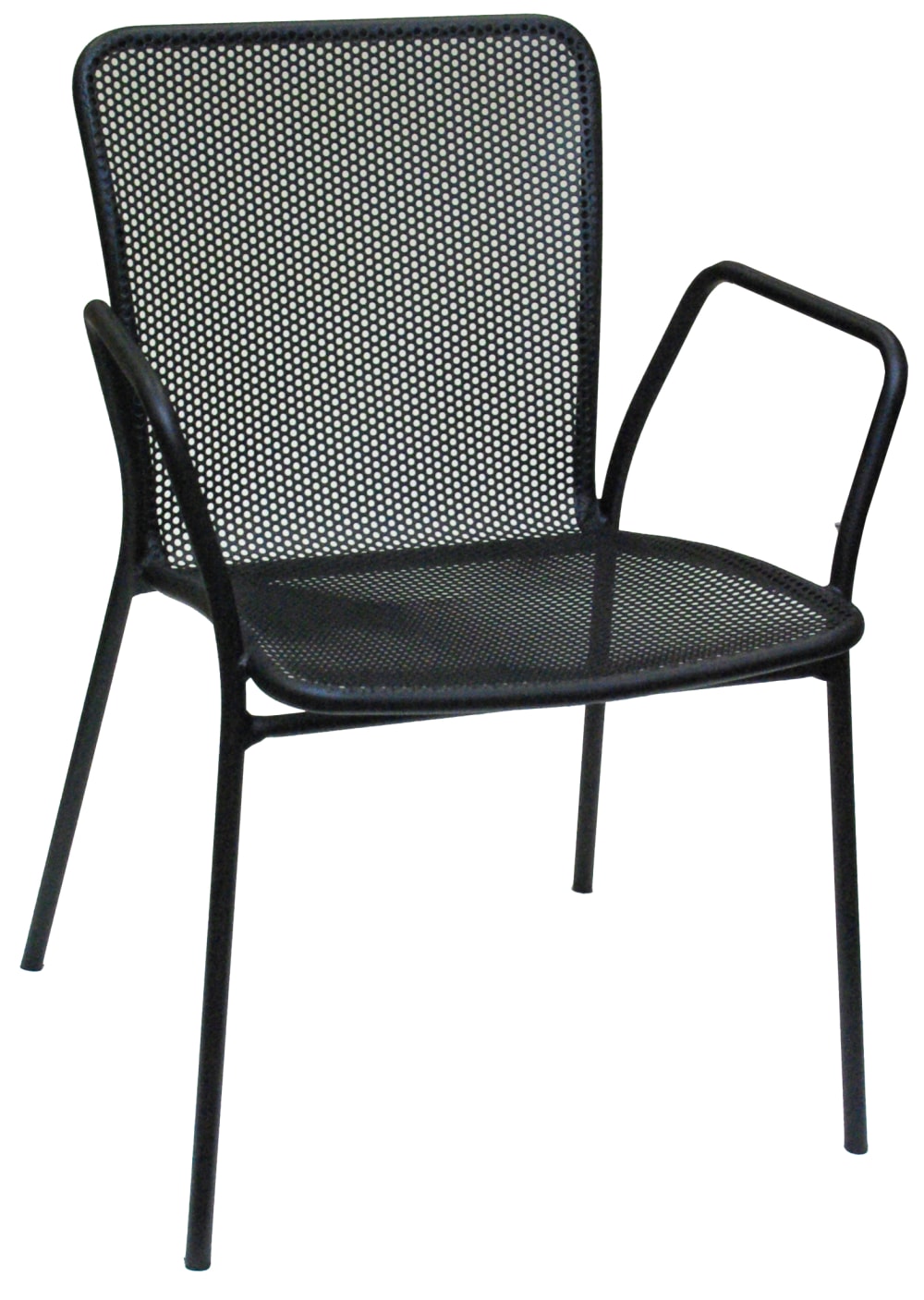American Tables & Seating Indoor/Outdoor Armchair - Metal, Black (91)