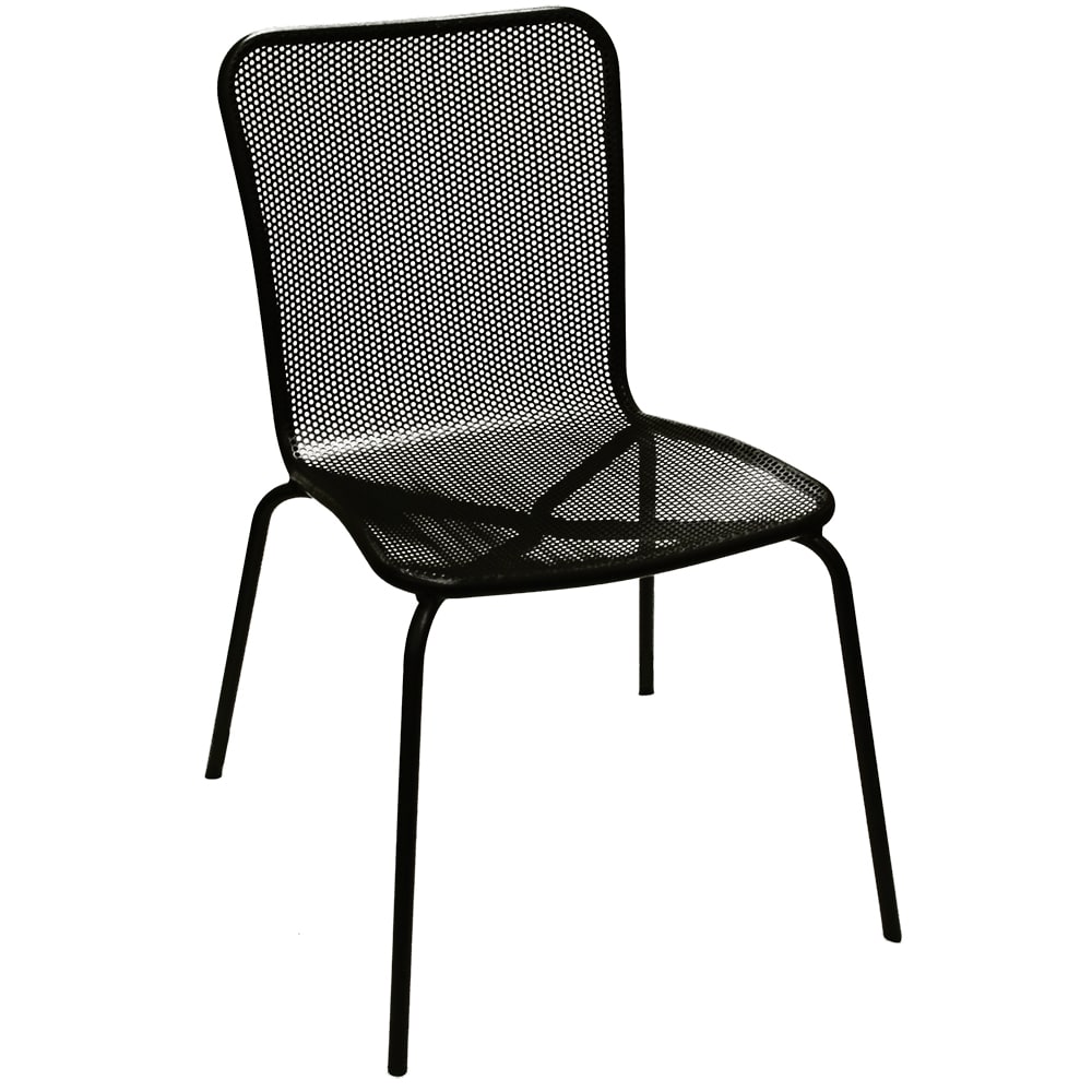 American Tables & Seating Indoor/Outdoor Side Chair - Metal, Black (92)