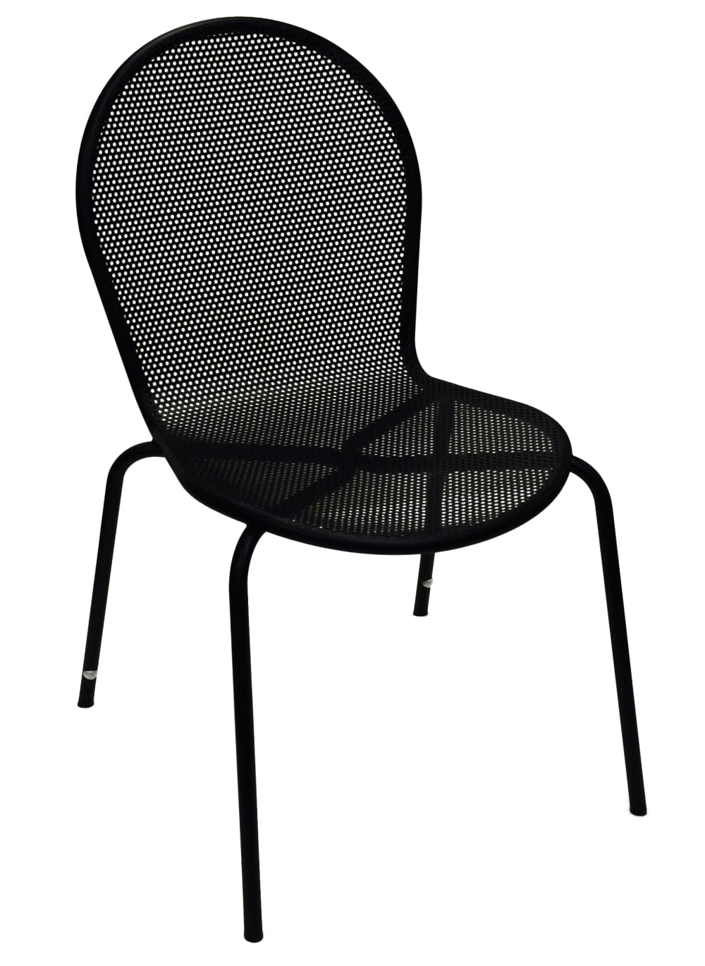 American Tables & Seating Indoor/Outdoor Side Chair - Metal, Black (94)