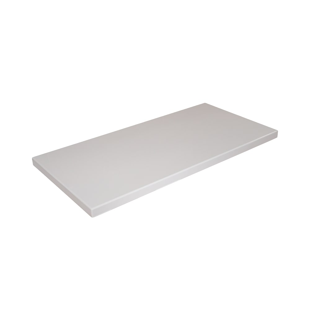 American Tables & Seating 30" x 60" Rectangular Resin Table Top, Pure White (ATR3060-PW)