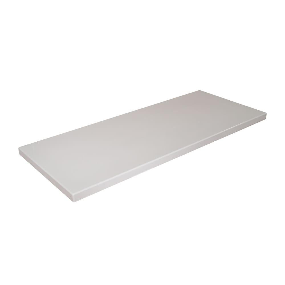 American Tables & Seating 30" x 72" Rectangular Resin Table Top, Pure White (ATR3072-PW)
