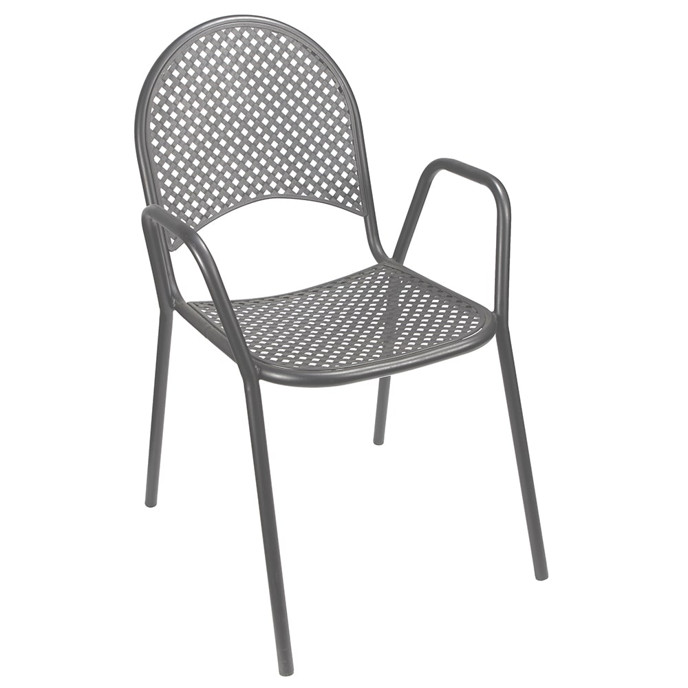 American Tables & Seating Indoor/Outdoor Side Chair - Metal, Gray (90G)