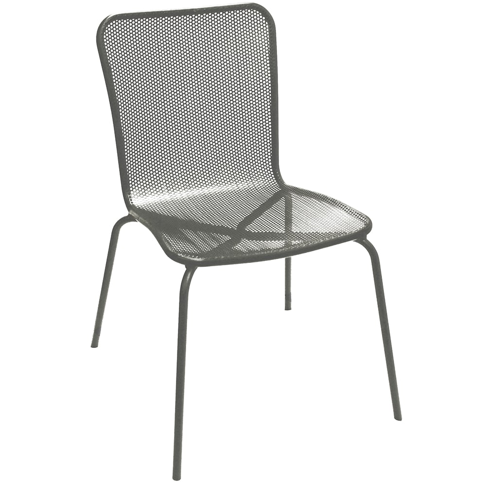American Tables & Seating Indoor/Outdoor Side Chair - Metal, Gray (92G)