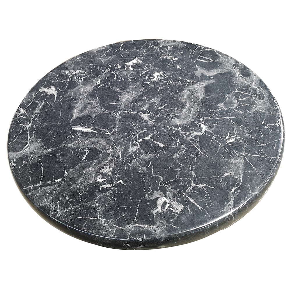 American Tables & Seating 27 1/2" Round Laminate Table Top - Indoor/Outdoor, Alcantara Black (ATS-ATO28-202)